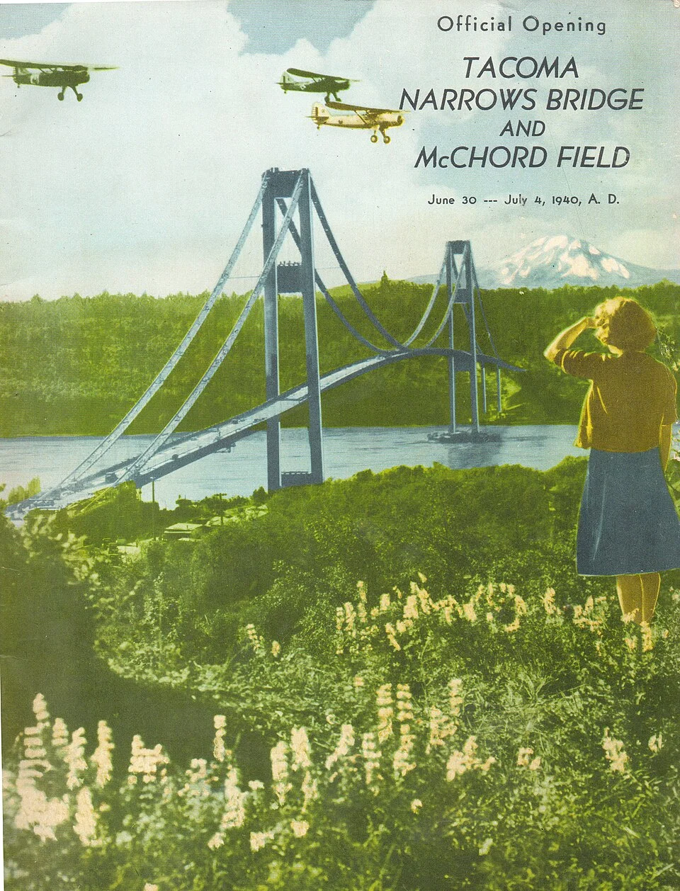 The TTacoma Narrows Bridge opening program June 30, 1940