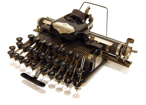 An early typewriter mechanism