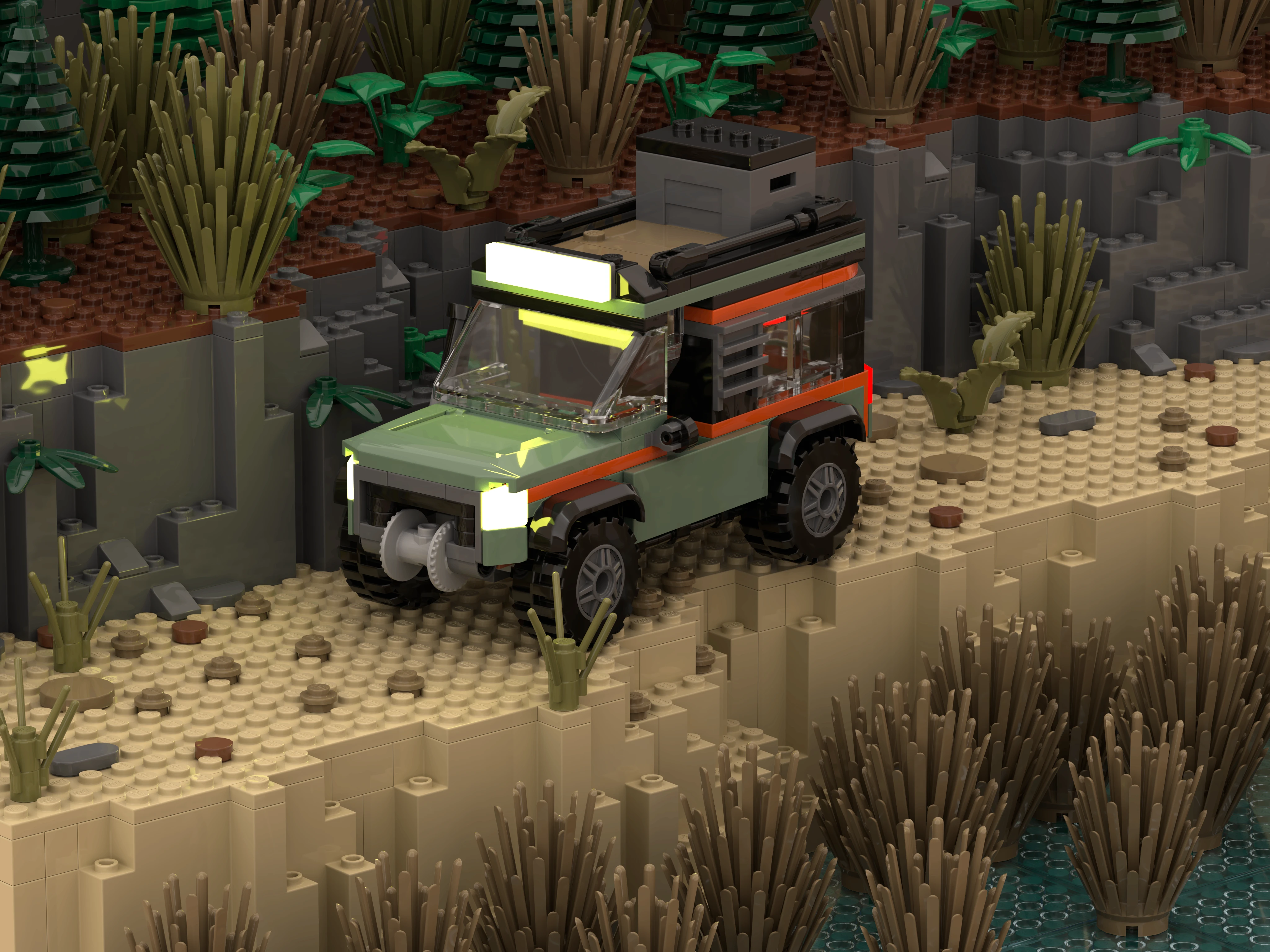 A LEGO Land Rover